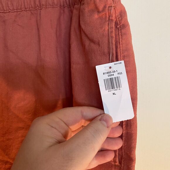 Coral Old Navy wide-leg linen pants (XL) NWT - Picture 3 of 5
